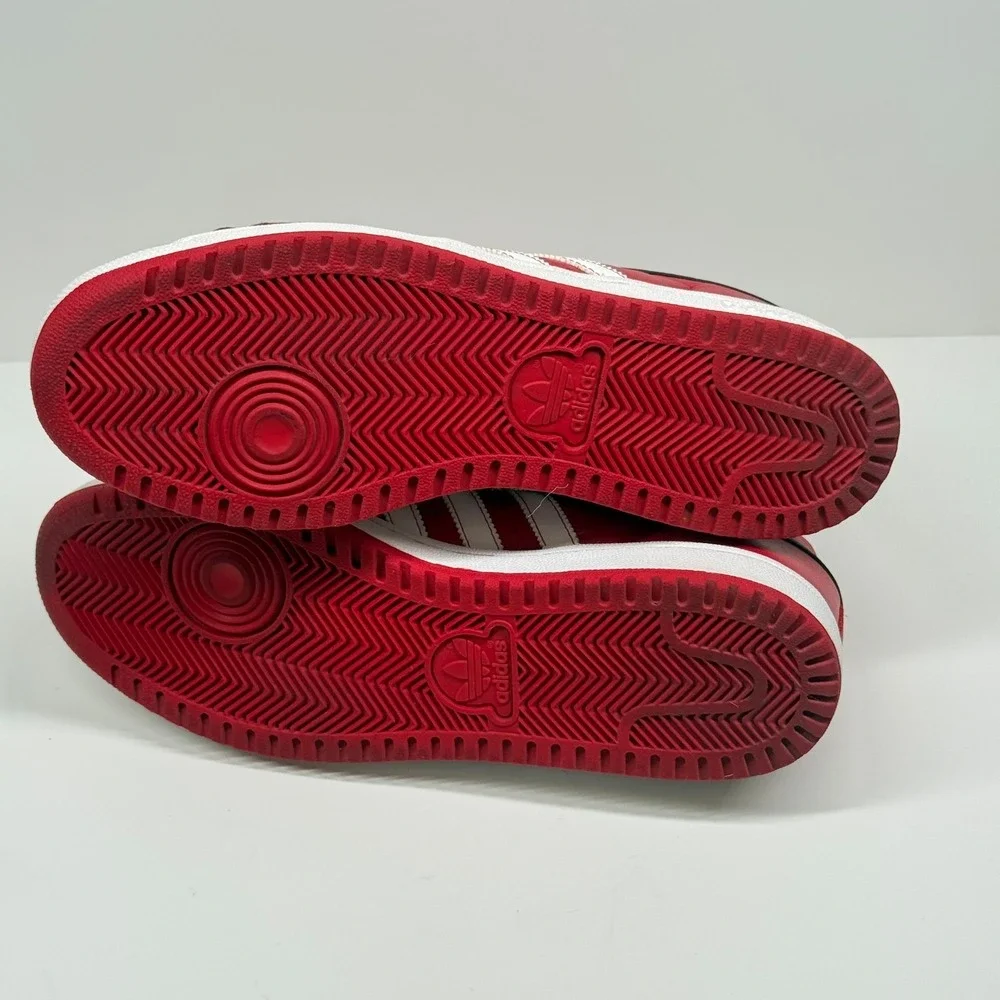 Adidas Top Ten RB Low Sneaker Lace Up Red Leather Casual Comfort Size 10.5 - Picture 7 of 8